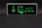 Aşağı - İleri Acil Çıkış Levhası, 3 Saat Şarjlı, Elektrikle Çalışır, 3 Watt Ledli EXIT Çıkış Levhası - 2
