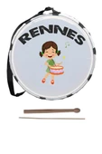 Rennes DVL-32BRW Örf Aletleri Özel Tasarım Çocuk Davulu 30 cm - 3
