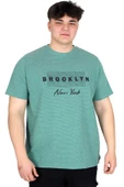 Mode XL Büyük Beden Erkek Tişört Baskılı BROOKLYN WAFFLE U25002 Çağla thumbnail 1