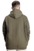 Mode XL Büyük Beden Erkek Sweat Kapşon Push Your Limit 23543 Haki thumbnail 4