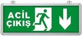 Aşağı - İleri Acil Çıkış Levhası, 3 Saat Şarjlı, Elektrikle Çalışır, 3 Watt Ledli EXIT Çıkış Levhası - 4
