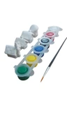 Ehobici Taş Boyama Seti Kış Evleri 6 Renk Akrilik Boya 5ml + Fırça - 3