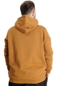 Mode XL Büyük Beden Erkek Sweat Kapşon Cep Zippered Basic 20543 Camel - 4