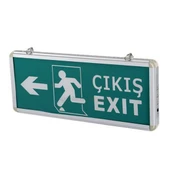 Sağ - Sol Çıkış Levhası, 3 Saat Şarjlı, Elektrikle Çalışır, 3 Watt Ledli, Acıl Çıkış Levhası, EXIT - 4