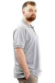 Mode XL Büyük Beden Erkek Polo Yaka Tişört Cepli YIRTMAÇLI U24329 Grimelanj thumbnail 3
