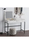 Decormet Linda Makyaj Masası Carrara Marble thumbnail 5