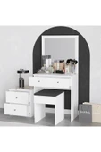 Decormet Nice Makyaj Masası Beyaz thumbnail 9