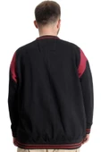 Mode XL Büyük Beden Erkek Kolej Mont Nothing 23630 Siyah - 4