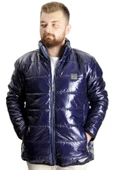 Mode XL Büyük Beden Erkek Mont Kapitone 23608 İndigo thumbnail 1