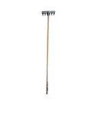 6 Dişli Ot Yolma Çelik Tırmık Çapası Ck-75 21 cm - 2