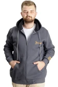 Mode XL Büyük Beden Erkek Sweat  Ferm. No Fakers 23545 Füme - 1