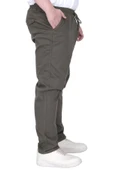 Mode XL Büyük Beden Erkek Pantolon Gabardin Düz Paça Jogger Everest 21929 Haki - 2