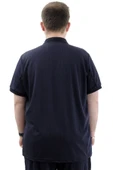 Mode XL Büyük Beden Erkek Tişört Polo Yaka JAKAR U24337 Lacivert thumbnail 5