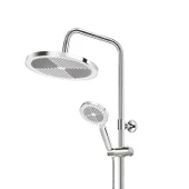 Anka Robot Duş Seti Tam Takım Beyaz Krom Lüks Yağmurlama Fonksiyonlu Yükseklik Ayarlı Duş Sistemi thumbnail 5