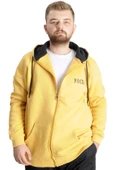 Mode XL Büyük Beden Erkek Sweat Kapşon Focus 23539 Hardal thumbnail 1