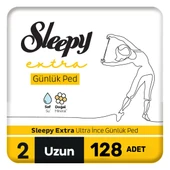 Sleepy Extra Ultra İnce Günlük Ped Uzun 4 x 32 Ped - 1