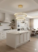 GN GEN AYDINLATMA Plaket Kristal Taş Işlemeli Gold Paslanmaz Ledli 30-40 cm - 2