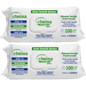 Elmina Genel Temizlik Havlusu 100'LÜ Sirke-Karbonat Beyaz Sabun 2'li - 1