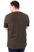 Mode XL Büyük Beden Erkek T-Shirt Bisiklet Yaka OPTIMISTIC U25028 Haki thumbnail 5