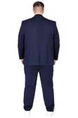 Mode XL Büyük Beden Erkek Takım Elbise Zara Tintin Basic 24020 Lacivert - 3