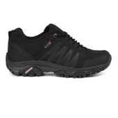 Erkek Siyah Outdoor Trekking Ayakkabı Kaymaz Taban Suya Dayanıklı Hafif Rahat Günlük Yürüyüş ve Dağ Spor Ayakkabısı - 8
