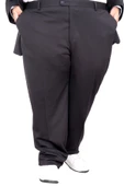 Mode XL Büyük Beden Erkek Kumaş Pantolon 21027 Siyah - 1