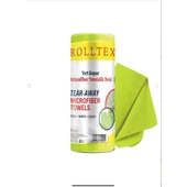 Rolltex Yırt Kopar %100 Mikrofiber Temizlik Bezi 30X30CM 20'li Yeşil Renk - 1