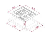 TEKA ANKASTRE GRİ SET 11 [ HAK 625 ST FIRIN + GZC 64320 ST ANKASTRE OCAK + DLV 68660 ST DAVLUMBAZ ] thumbnail 5