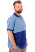 Mode XL Büyük Beden Erkek Polo Yaka T-Shirt POLO SPORT U24323 İndigo thumbnail 3