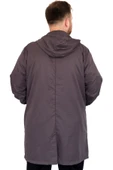 Mode XL Büyük Beden Erkek Yağmurluk Kapşonlu 22700 Antrasit - 4
