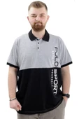 Mode XL Büyük Beden Erkek Polo Yaka T-Shirt POLO SPORT U24323 Siyah-Gri thumbnail 1