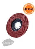 Wuvera 115MM 80 Kum Flap Zımpara – Yüksek Kaliteli Aşındırıcı Disk (1 Adet) thumbnail 1