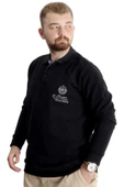 Mode XL Büyük Beden Erkek Sweat Polo Selanik Classic Sport 23444 Siyah - 2
