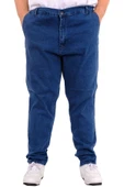 Mode XL Büyük Beden Erkek Kot Pantolon Yan Cep CHINO 18880 Açık Mavi - 1