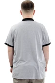 Mode XL Büyük Beden Erkek Polo Yaka T-Shirt POLO SPORT U24323 Siyah-Gri thumbnail 4