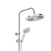 Anka Robot Duş Seti Tam Takım Beyaz Krom Lüks Yağmurlama Fonksiyonlu Yükseklik Ayarlı Duş Sistemi thumbnail 6