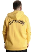 Mode XL Büyük Beden Erkek Sweat Kapüşonlu Fermuarlı Outsider 23547 Hardal thumbnail 4
