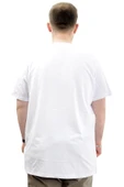 Mode XL Battal Beden Baskılı Erkek T-Shirt Bisiklet Yaka SIMPLICITY U24047 Beyaz thumbnail 4