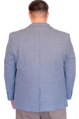 Mode XL Büyük Beden Erkek Klasik Blazer Ceket BRITANYA 23028 MAVI - 4