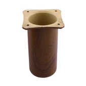 (4 Adet) Plastik Liva Kestane Kahvesi 15 cm Ayak Mobilya Kanepe Koltuk Baza Yükseltme Ayağı Ayakları thumbnail 6