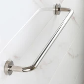 Tutunma Barı 19 Çap 50 cm Paslanmaz Metal Krom Duvar Tipi Banyo ve WC Destek Tutamağı - 1