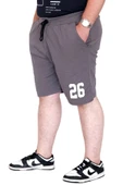 Mode XL Büyük BedenErkek Şort 26 Baskılı 25301S Füme thumbnail 2