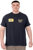 Mode XL Büyük Beden Erkek T-Shirt Bisiklet Yaka Gallery Dept U25003 Lacivert thumbnail 1