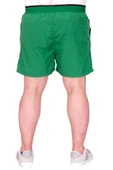Mode XL Büyük Beden Erkek Deniz Şortu Miami Beach Baskılı Fox 25401 Yeşil thumbnail 3