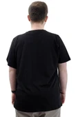 Mode XL Büyük Beden Erkek Tişört Bisiklet Yaka Baskılı Cep Detaylı T-Shirt REFUEL U24053 Siyah thumbnail 4