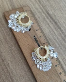 Çok Taşlı Sallantılı Gümüş Küpe | 925 Ayar Şık ve Göz Alıcı Kadın Küpesi - 6