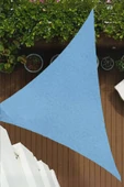 sizenelazım Üçgen Oxford Su İtici Kumaş Dekoratif Gölgelik 3 mt x 3 mt x 4.25 mt thumbnail 1