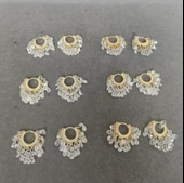 Çok Taşlı Sallantılı Gümüş Küpe | 925 Ayar Şık ve Göz Alıcı Kadın Küpesi - 3