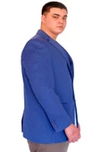 Mode XL Büyük Beden Erkek Klasik Blazer Ceket DIAGO 23027 Mavi - 2