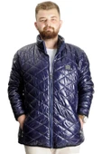 Mode XL Büyük Beden Erkek Mont Kapitone  23604 İndigo thumbnail 1